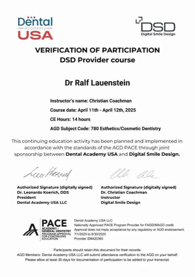 Continuing Education: Fortbildungszertifikat · 2025