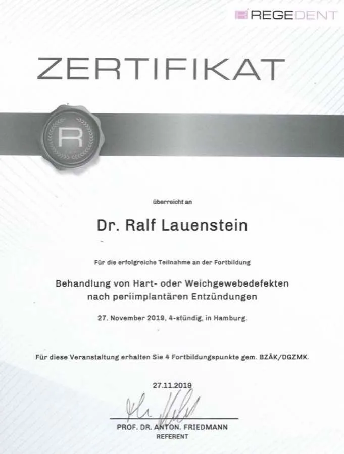 Behandlung von Gewebedefekten: Fortbildung · 2019