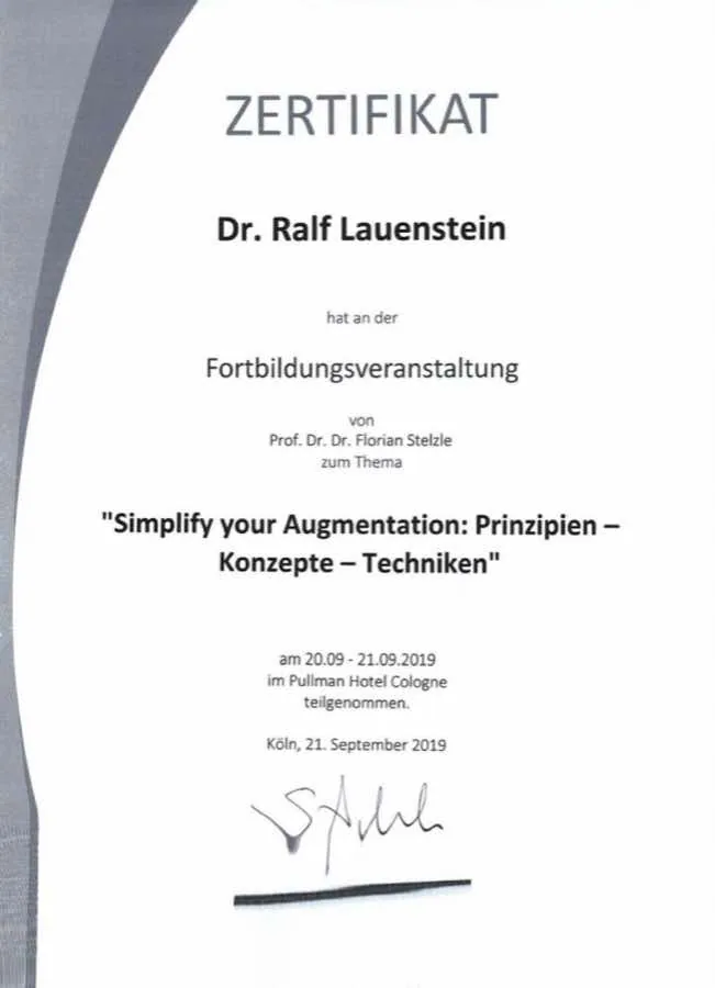 Simplify your Augmentation: Fortbildung · 2019