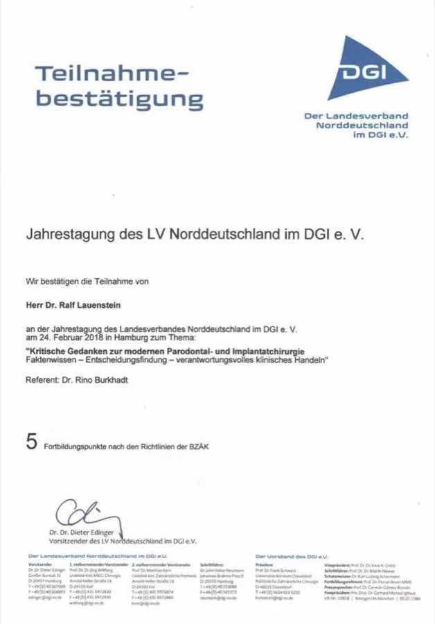 DGI-Jahrestagung: Fortbildung · 2018