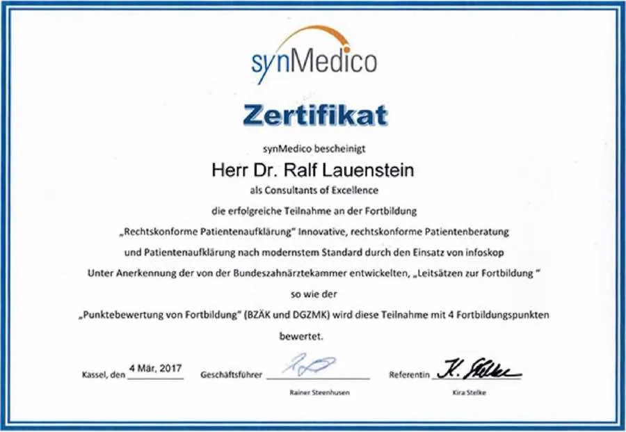 Rechtskonforme Patientenaufklärung: Fortbildung · 2017
